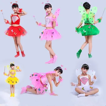kitajski otroci butterfly dance kostumi za dekleta srčkan vrtcu šolskem programu stopnji uspešnosti oblačila halloween cosplay