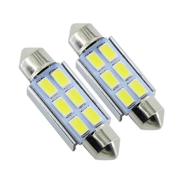 10Pcs LED Branje Svetlobe C5W Festoon-36 mm 31mm 39 mm 41mm Avto žarnice bele kristalno modro registrske Tablice Luči Led Avto Žarnice