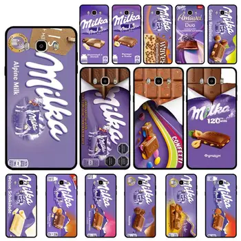 MaiYaCa Popolar Čokolada Milka Polje Telefon Primeru za Samsung J 4 5 6 7 8 prime plus 2018 2017 2016 J7 jedro