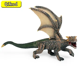 Otrok je Dinozaver Igrača Živali Model Warcraft Antični Mitologiji Zemlja Dragon Magic Dragon Trdne Plastike Doma Dekoracijo Ornament
