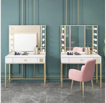 Foto studio toaletno mizico s svetlobo ličila poročne trgovine toaletno mizico strokovno ličila umetnik kozmetični salon posebne dressin 0