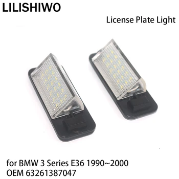 LILISHIWO Avto Številko registrske Tablice Lučka Lučka LED Luči za BMW Serije 3 E36 1990~2000 OEM 63261387047
