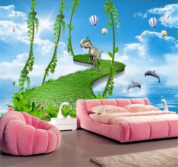 Ozadje po meri otroške sobe 3D srečni raj TV ozadju stene dekorativno slikarstvo vodoodpornega materiala