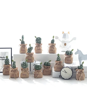 Nordijska ins kaktus succulents majhnimi okraski office desktop kaktus simulacije rastlin posajenih rastlin FZH020