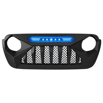 Sprednji Odbijač Z LED Luči Mreža Za Jeep Wrangler JL/JT 2018-2021