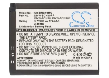 Cameron Kitajsko 770mah baterija za LEICA C PROTI-LUX50 za PANASONIC Lumix DMC-LF1 DMC-LF1K DMW-BCN10 Baterijo Fotoaparata