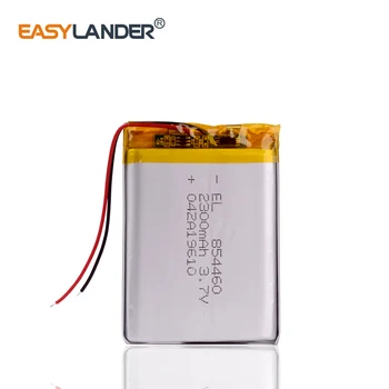 Polymer baterije 2300 mah 3,7 V 854460 pametni dom MP3 zvočniki Li-ionska baterija za dvr,GPS,mp3,mp4,mobitel,zvočnike 0