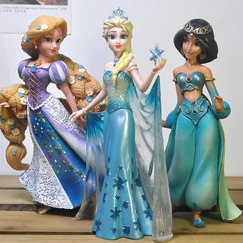 Disney 20 cm Zamrznjene Princesa Slika Elsa Pepelka Jasmina Zapleten Zbirka Okraski Model Igrače Darila za Otroke