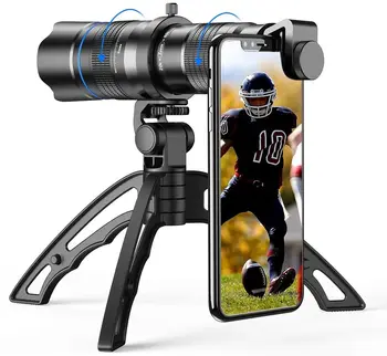 APEXEL HD 20-40X Povečava Teleskop Objektiv Telefoto Oko Telefon Objektiv S Stativi Za iPhone, Samsung Potovanja, Lov, Pohodništvo Športne