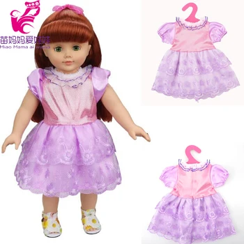 1pieces dekle lutka obleko vijolično krilo za 18