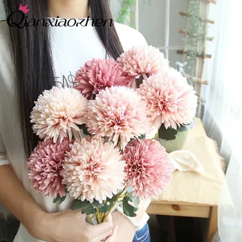 Qianxiaozhen 4pcs Regrat, Umetno Cvetje Za Poroko Ponaredek Cvetje, Poročni Šopek Cvetja Doma Dekoracijo