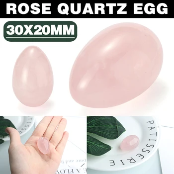 1pc Rose Quartz Jajce Rose Pink Rose Quartz Crystal Jajce Žoga Magic Zdravljenje Področju Gemstone Odlikovanja 0