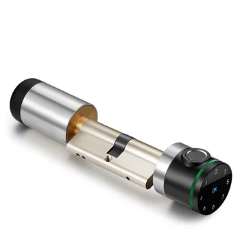 Lučka LED bralnika Prstnih Geslo Pametne Cilinder ključavnice Smart Prstnih Valj Digitalni Zaklepanje Vrat