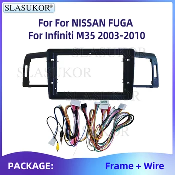 9 palca Za NISSAN FUGA Za Infiniti M35 2003-2010 Android Auto Avto Radio Carplay Inteligentni Sistem Navigator okvir dodatki