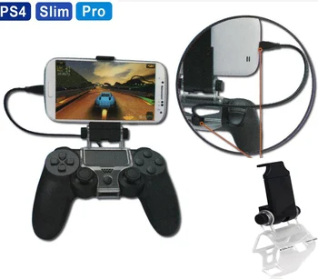 PS4 Mobilni Telefon Mobilni Pametni Posnetek Pritrdilni Nosilec Stojalo, Nosilec za PS4 Slim PS4 Pro PS 4 Krmilnik za Igre DualShock 4 USB 0