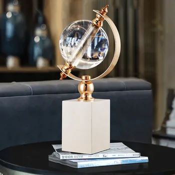 Sodobne ustvarjalne kristalni globus dekoracijo svetlobno razkošje visoko-kakovostni razred dnevna soba vina kabineta, NASLONJAČ URAD vodstvo namizje