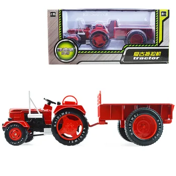 Visoko simulacije letnik traktorji,1:18 zlitin gradnjo vozil,Traktorjev s prevozom,kovinski igrače avtomobilov,brezplačna dostava