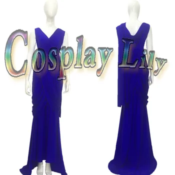 superheroj Cosplay Noša oblačenja Noša Diana Princ Cosplay kostum modra obleka večerno obleko po meri