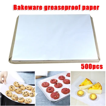 500 Stanja/ Paket Non-Stick Kvadratnih Olje Papir Greaseproof Papir za Kuhinjo Peko Torte Pizza LKS99 0
