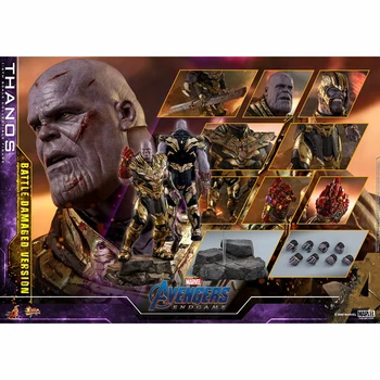 Vroče Igrače Thanos Marvel Comics Avengers Endgame Boj Poškodovana Različica Izvirnega 1/6 Obsega 41.5 Cm Akcijska Figura, Zbiranje Model Igrača