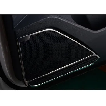 Za Volkswagen VW Tiguan L 2022 2023 2024 iz Nerjavečega Jekla Avto Notranja Vrata Avdio Zvočniški Zajema Stereo Palico Trim Pribor 4Pcs 1
