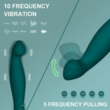 Močan Klitoris Dildo, Vibrator Erotično Sex Igrače za Ženske 10 Vzorci Vibracij Prst Sponke Čarobno Palico, G-spot Massager Ženski 1