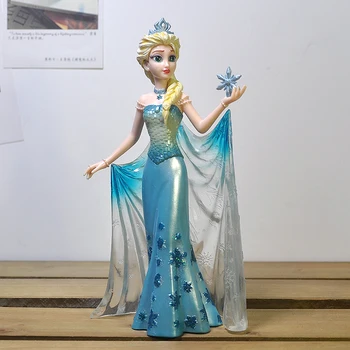 Disney 20 cm Zamrznjene Princesa Slika Elsa Pepelka Jasmina Zapleten Zbirka Okraski Model Igrače Darila za Otroke 1