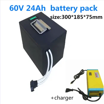 20S4P 32700 60V 64V 24Ah Lifepo4 Baterije, ki z močno BMS e-motorno kolo, baterije paket za ebike robot + 5A polnilnik 1