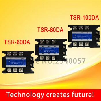 100A DC nadzor AC tri faze Polprevodniški rele TSR-100DA 480V 3 faza 2