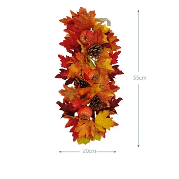 1PC Simulacije Maple Leaf Ponaredek Rastline DIY Zid Viseči Okraski Festival Žetve Ozadju Dekoracijo Sten 3