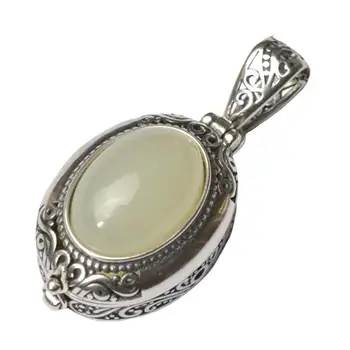 Original oblikovalec obrti čar vzorec edinstveno Ogrlico, Obesek, Kitajski retro slogu ogledalo polje ustvarjalne ženske srebrni nakit 3