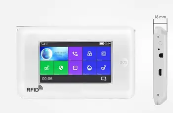 Tuya WiFi 4G home Security Zaščita smart Alarmni Sistem, zaslon na Dotik, Protivlomne kit Mobilno APLIKACIJO Remote Control RFID Roko in Razoroži 3