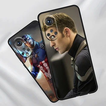 Marvel Captain America Za Čast 60 50 20 MP Pro X30 10X 10i 10 9X 9A 8X 8A Lite Silikonski Mehko TPU Črno Telefon Primeru Capa Pokrov 3
