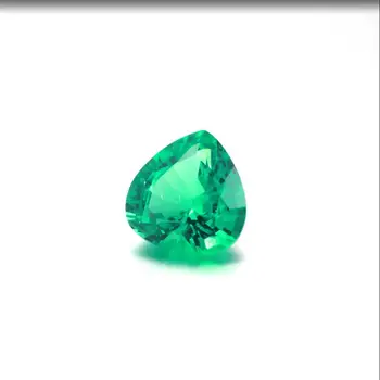 BK Naravnih Smaragdno Svoboden dragih kamnov 6.5*6,5 mm Srce Oblika Smaragdi Izgubijo Kamen Za Izdelavo Ogrlica, Zapestnica Nakit po Meri 4