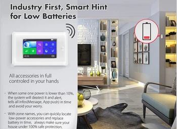 Tuya WiFi 4G home Security Zaščita smart Alarmni Sistem, zaslon na Dotik, Protivlomne kit Mobilno APLIKACIJO Remote Control RFID Roko in Razoroži 4