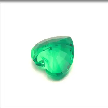 BK Naravnih Smaragdno Svoboden dragih kamnov 6.5*6,5 mm Srce Oblika Smaragdi Izgubijo Kamen Za Izdelavo Ogrlica, Zapestnica Nakit po Meri 5